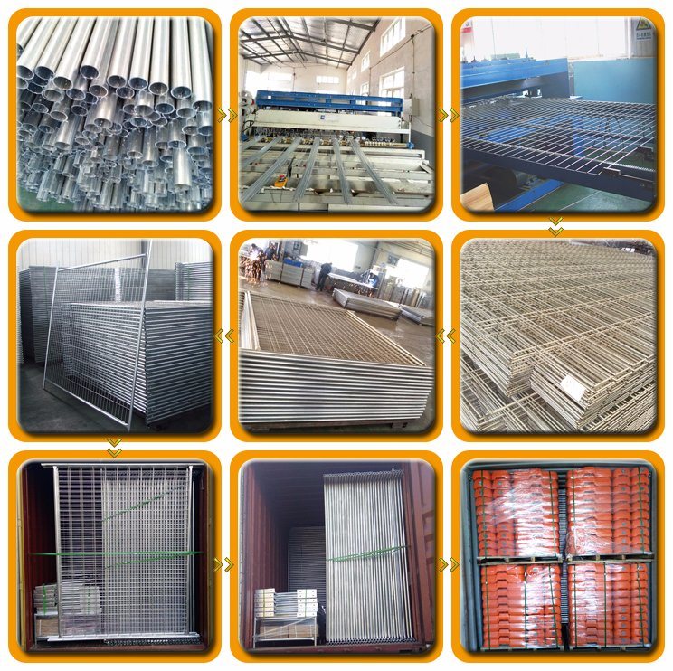 Galvanized Wire Mesh Metal Temporary Fence