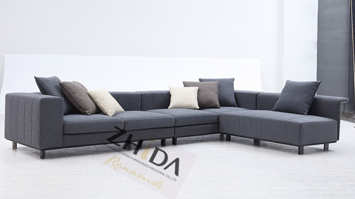 Italian Modern Style Fabric Sectional Sofa Set (CX7001)