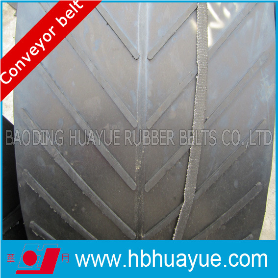 Quality Assured Special Pattern V Chevron Shape Rubber Conveyor Belt Cc Nn Ep St