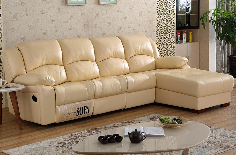 2017 New Living Room Recline Sectional Leather Sofa