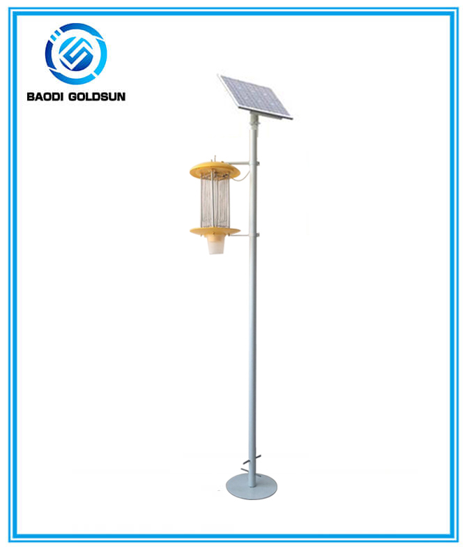 Solar Powered Insect Killer Lamp in Garden, Yard, Plant