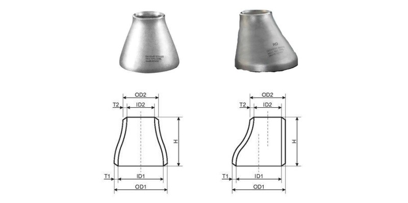 AISI304 Stainless Steel Concentric /Eccentric Reducer Pipe Fittings 4'' Sch40s