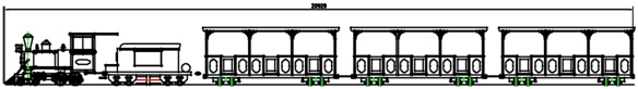 Amusement Park Track Mini Train Full View 120 Seats Powered by Diesel for Sale