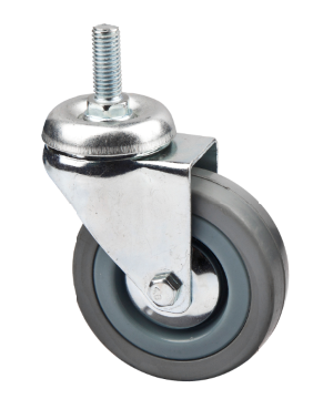 Gray Industrial Light Duty Swivel Rubber Caster