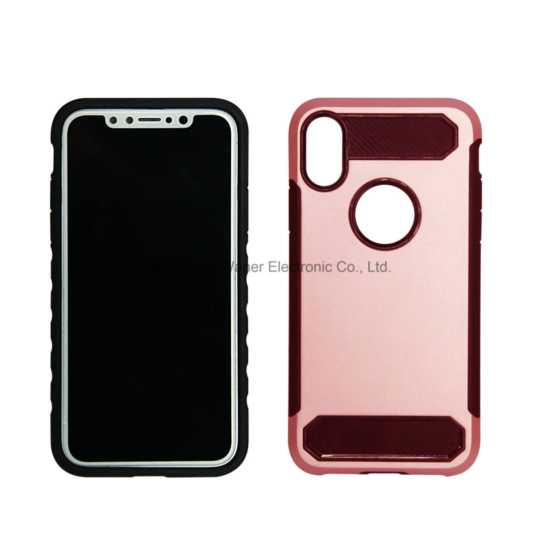 Simple Rose Gold Hybrid TPU+PC Case