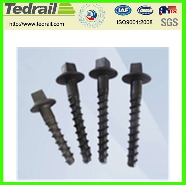 Railway Steel Rail Track Screw Spike