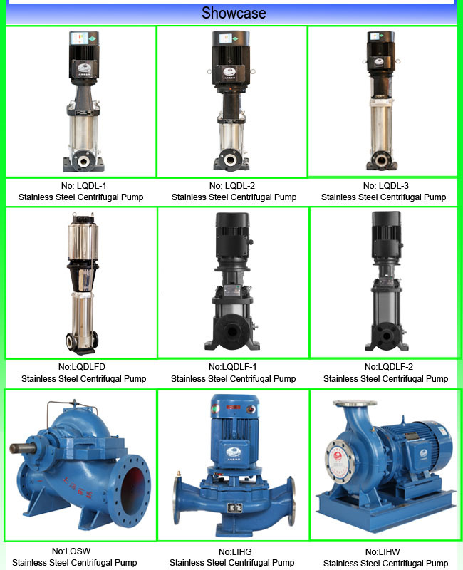 AC Motor Pump Water Multistage Stainless Steel Centrifugal Pump