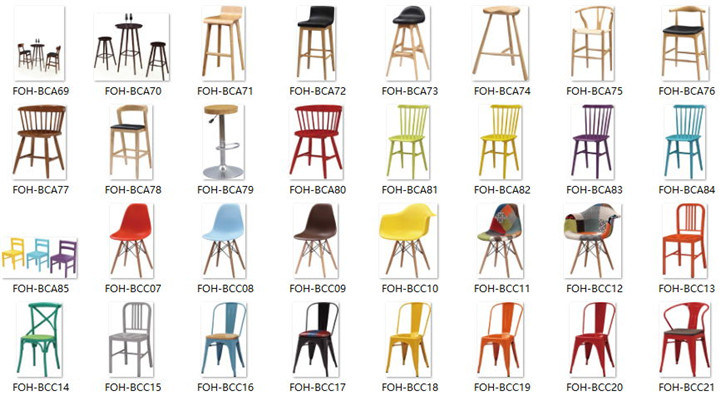 High Quality Wooden Leather Bistro Bar Stool Chairs (FOH-BCA76)
