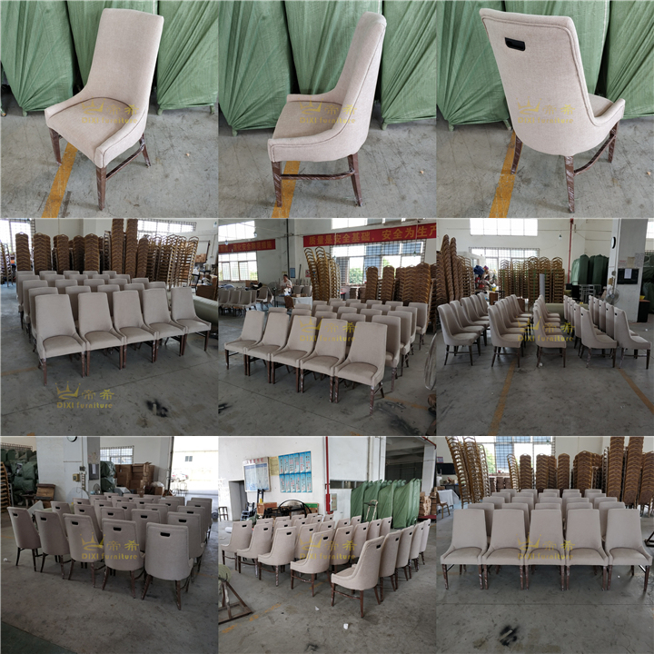 Hotel Wedding Used Upholstered Dining Imitated Wood Chair