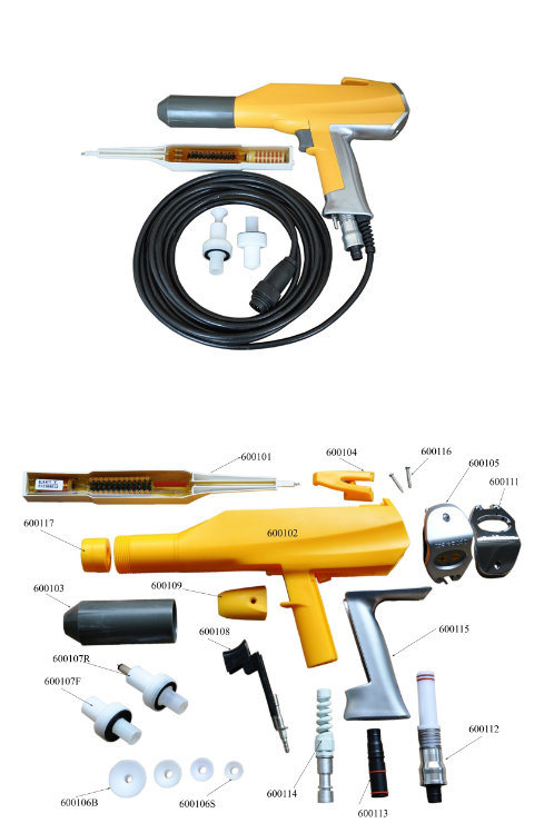 Lab Electrostatic Powder Coating Machine for Small Work Powder Coating Gun Kit (colo-800D-06C)