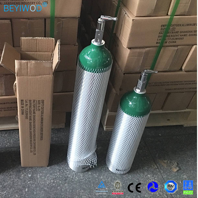 High Pressure portable Mini Air Aluminum CO2 Oxygen Cylinder Tank