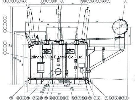 220kv 120mva Power Transformer with on Load Tap Changer