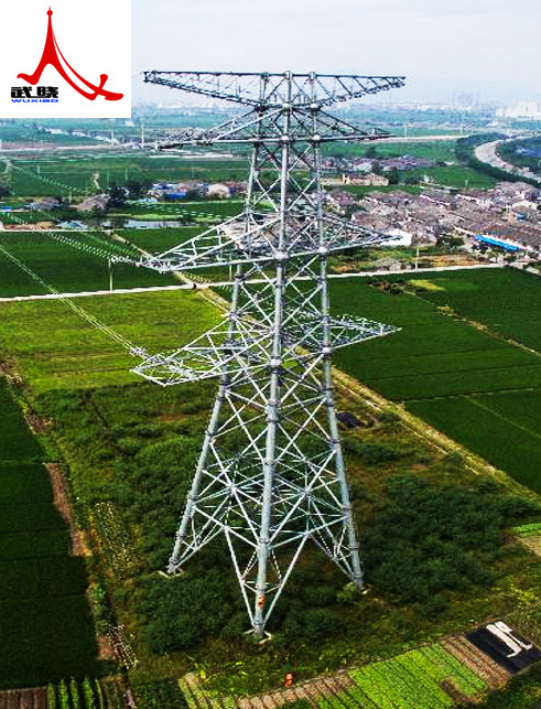 Double Circuit Linear Power Transmission Steel Tube Tower