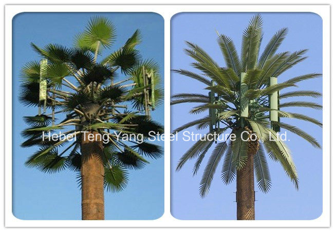 3 Branches Per Foot Mono-Palm Camouflage Tree Antenna Towers