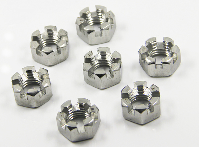 DIN 935 Stainless Steel Slotted Hexagon Nut