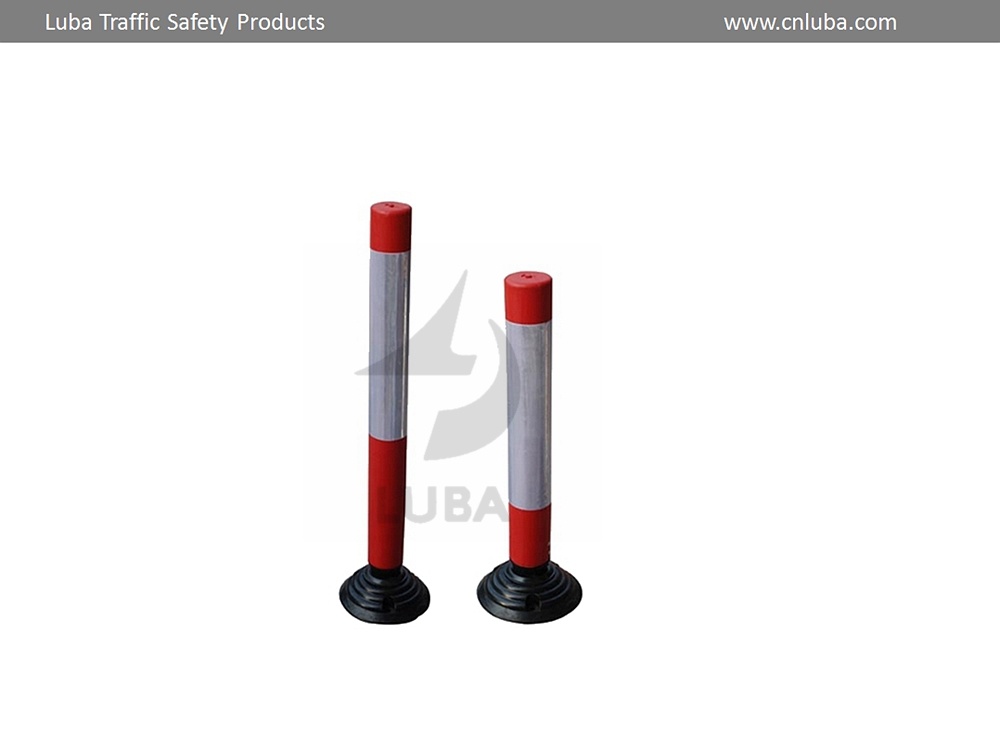 Black Base Plastic T-Top Road Safety Warning Posts