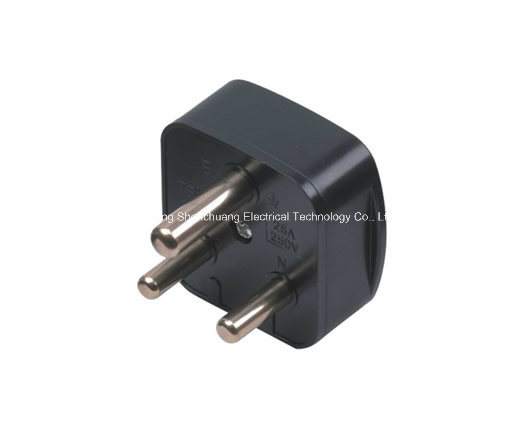 (100301) 16A 3 Pin South Africa Power Electrical Plug Top