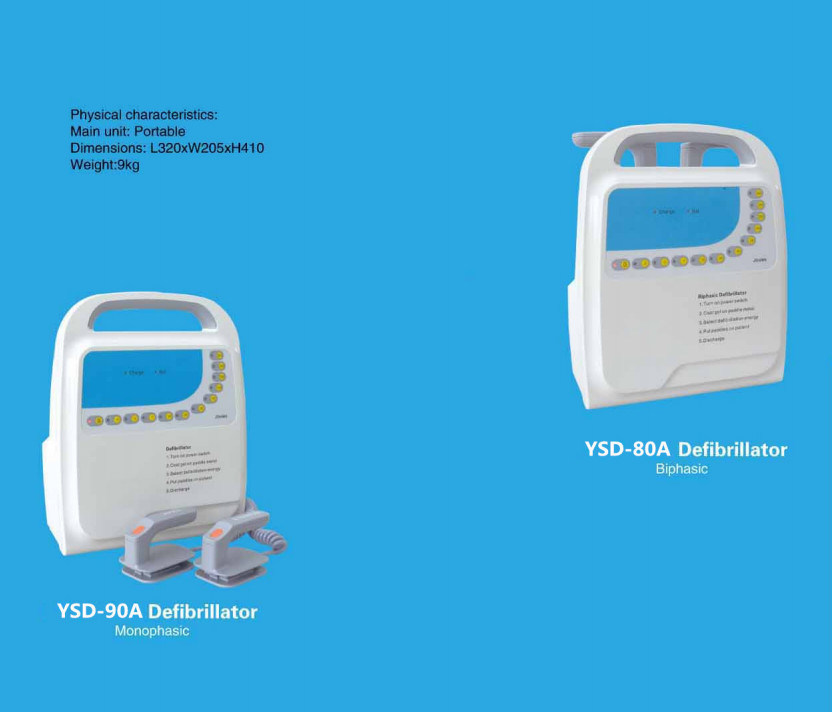 Medical Equipment Emergency Instrument Portable Defibrillator Ysd90A