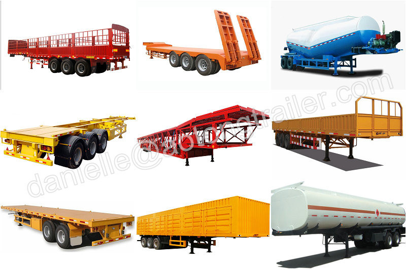 Heavy Duty Double/Tri Axle for 6/8cars Transporting Car Carrier Trailers