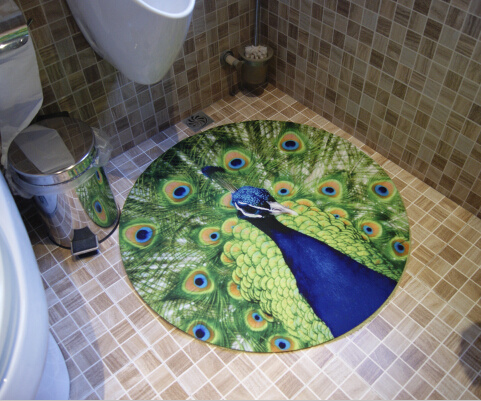 Non-Slip Microfiber Bath Mat Bathroom Mats with Beautiful Printing