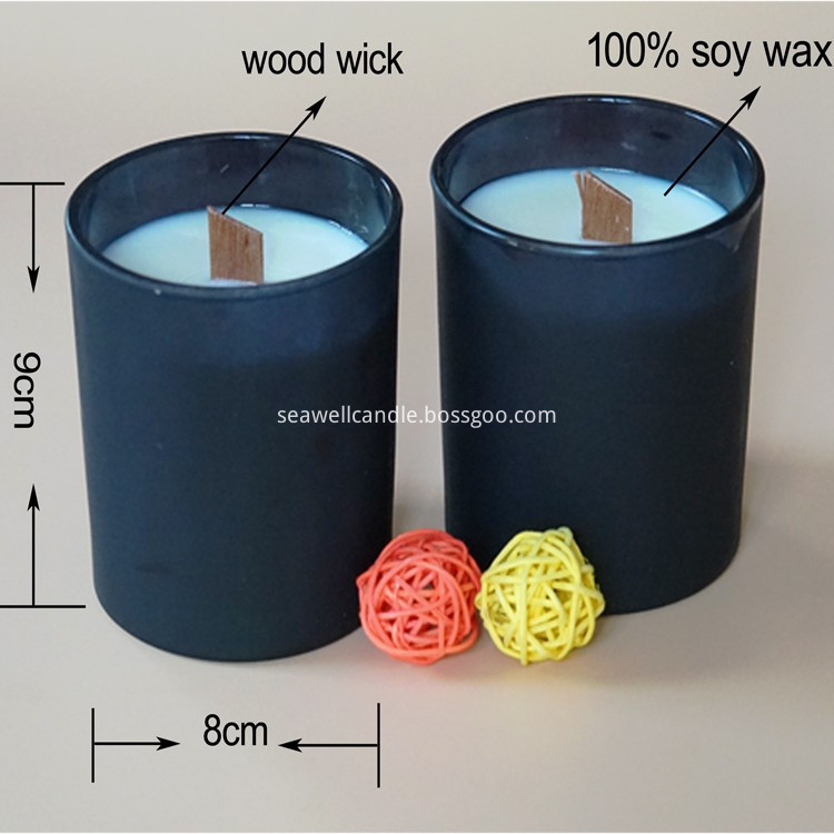 Wood Wick Black Jar Candle Wood Wick Black Jar Candle