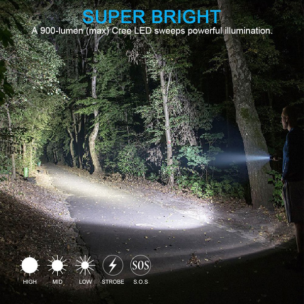 Portable Emergency Waterproof Lumens XPE LED Police Tactical Aluminum LED Torch Light Flashlight