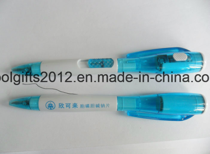 Promotion Gift Plastic LED Light Gift Ball Point Pen with Logo