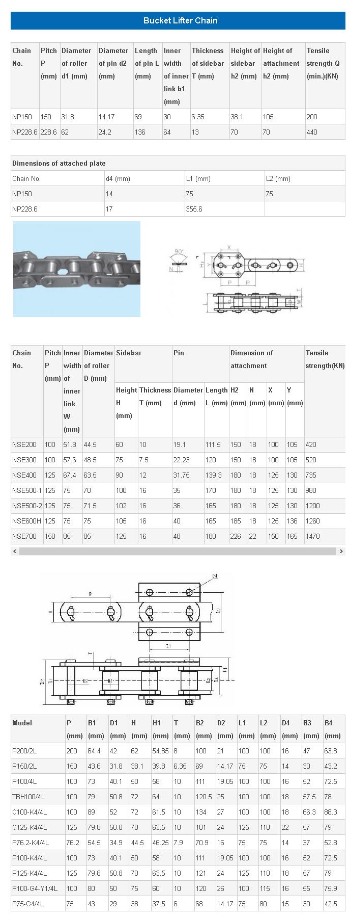 Stainless Steel Elevator Chain with ISO9001 Approved