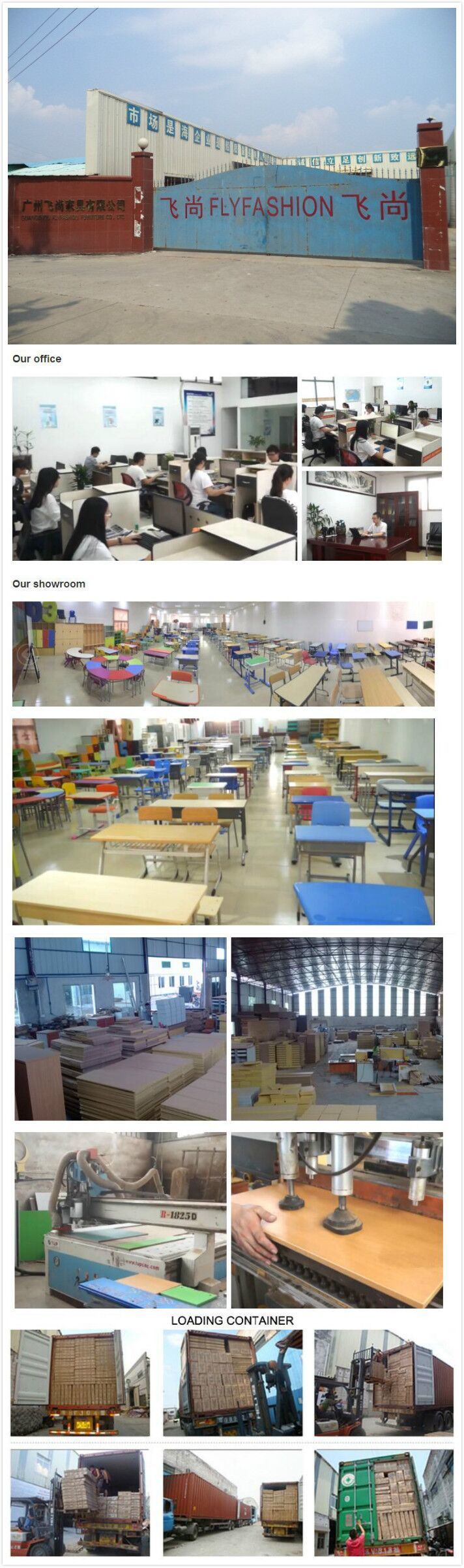 Primary School Desk and Chairs School Classroom Furniture