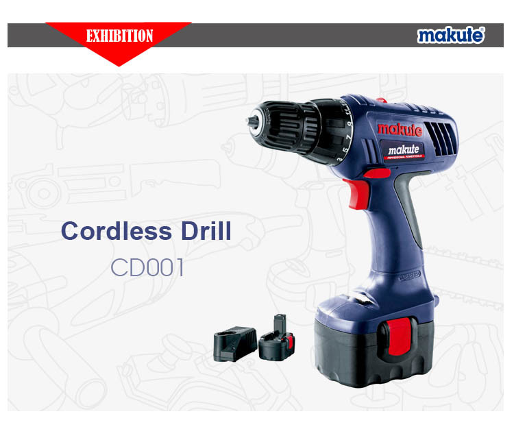 Makute Cordless Drill of 12V/14.4V/18V with CE (CD001)