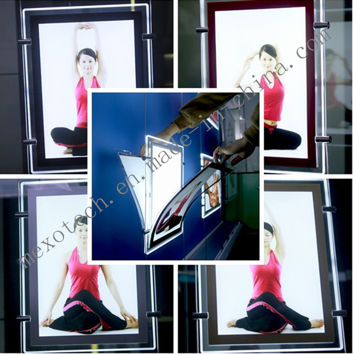 Double Side Acrylic LED Backlit Posters Frame with Magnet