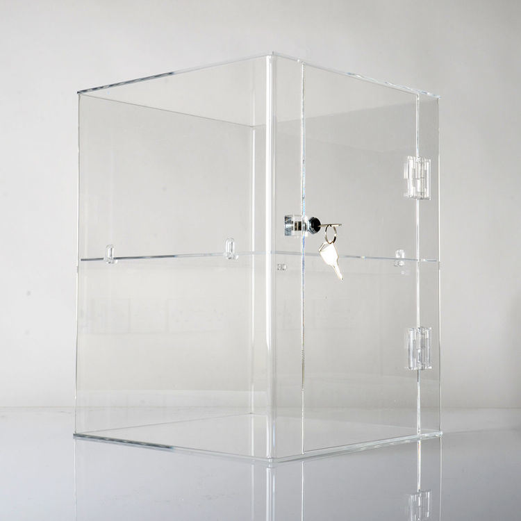 Acrylic Display Cabinet with Shelves and Locks
