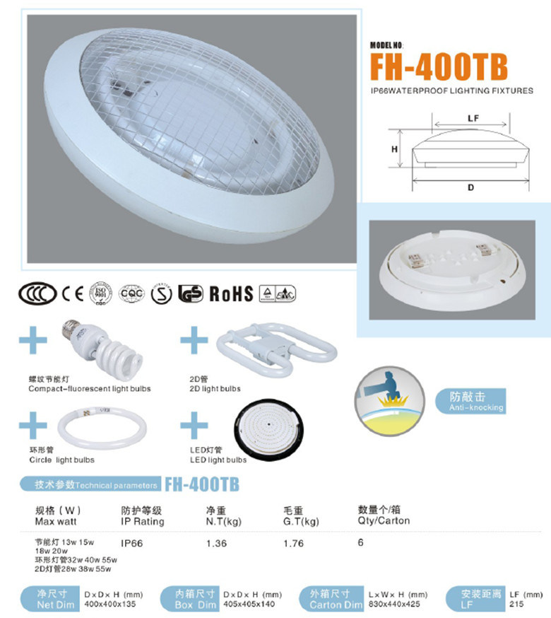 IP66 Surface Mounted LED Ceiling Light