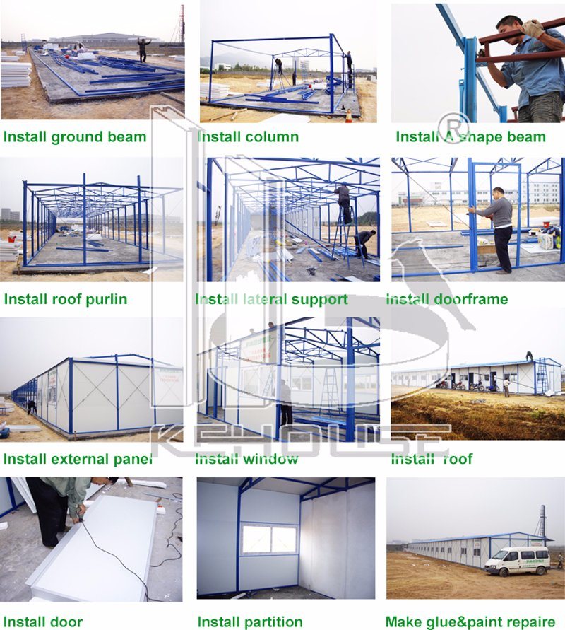 Cheap Insulation Prefabricated House for Temporary Office in Southeast Asia