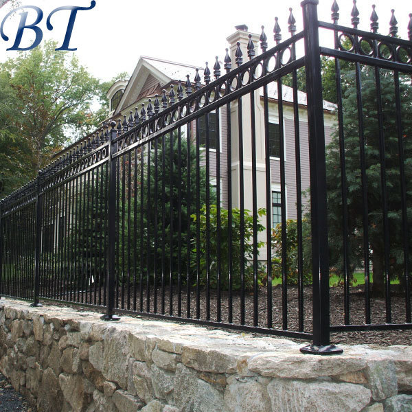 Rome Style Security Aluminum Outdor Cast Aluminum Metal Fence