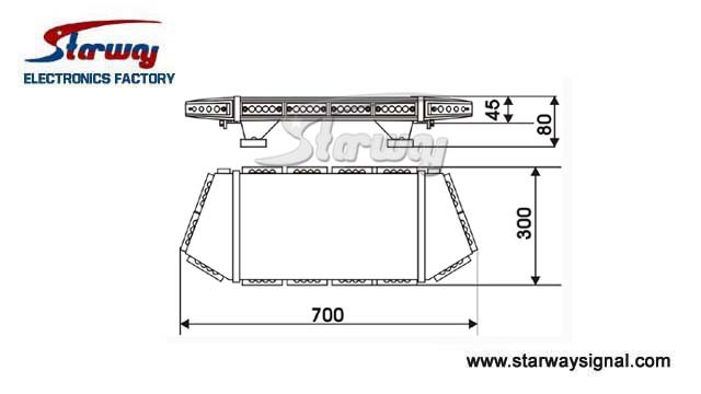 Emergency LED Tir Lightbars for Police Construction, EMS (LTF-A900AB-70)