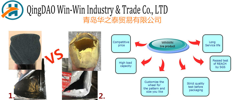 Solid PU Foamed Wheel for Tool Carts Wheel (3.50-5)