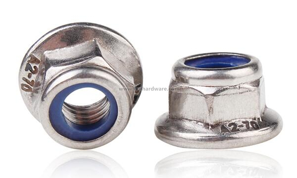 Stainless Steel Nylon Lock Hex Flange Nut (DIN6926)