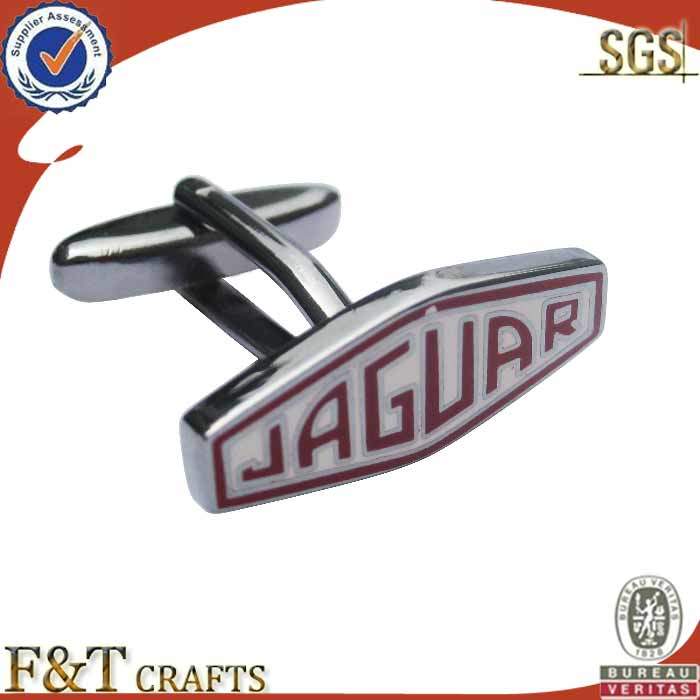 Wholesale Restrained Round Silver Blank Cufflinks Custom Logo Cufflink