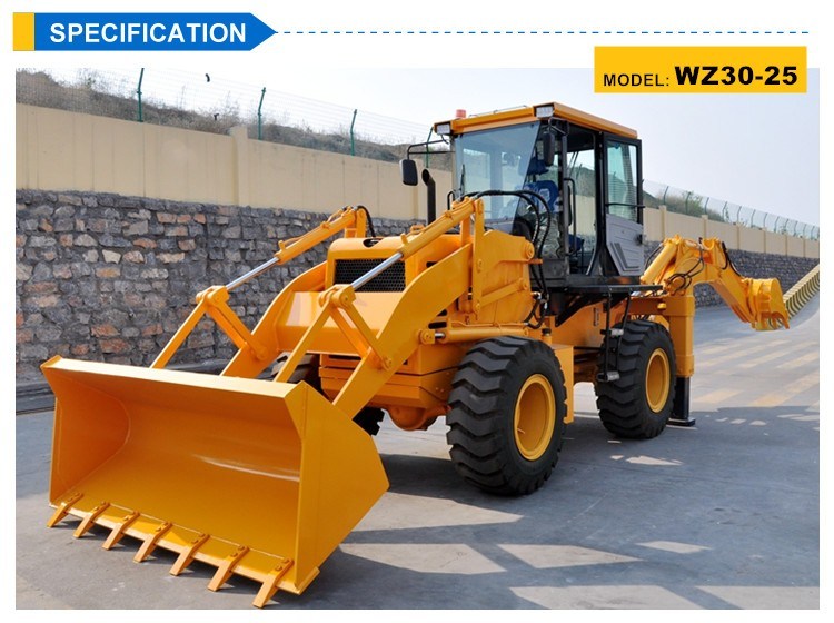 Auto Hydraulic Factory Wholesale Backhoe Loader with Low Price