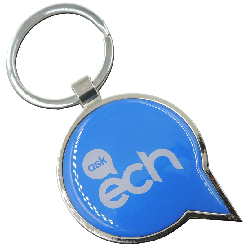 Custom Round Stamping Metal Keychains for Promotion
