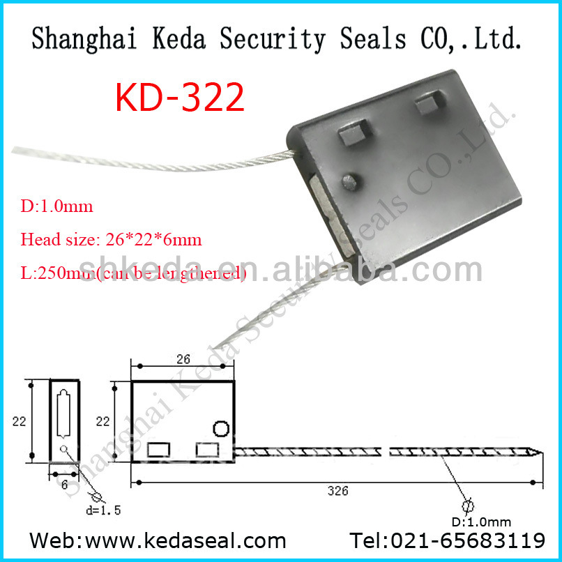 Cable Seal, Cargo Seal for Rail Car Doors, Containers (KD-322)