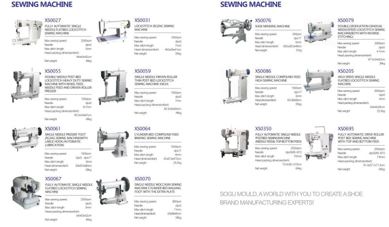 Xs0017 Heavy Duty Lockstitch Shoe Upper Sewing Machine