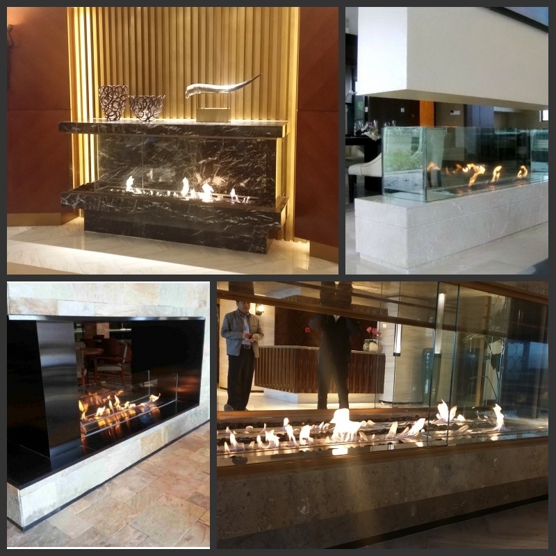 304 Stainless Steel Bio Ethanol Fireplace with Length 2400mm