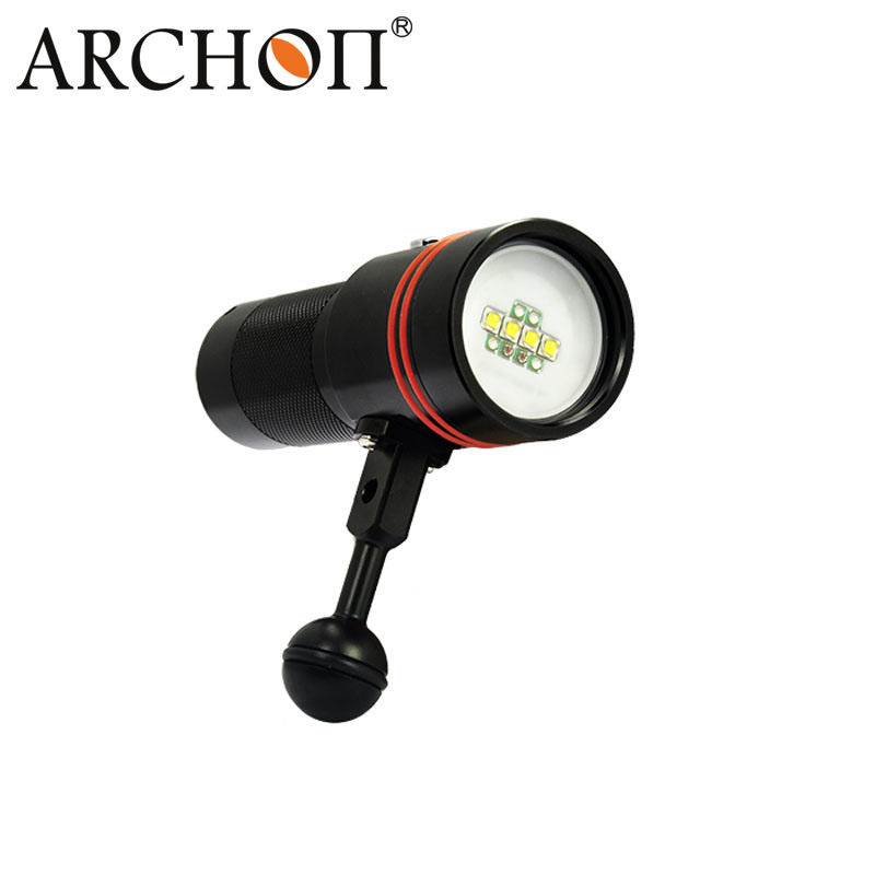 Archon 110 Wide Light Angle Button Switch 2600lm Diving Video Torch W40V