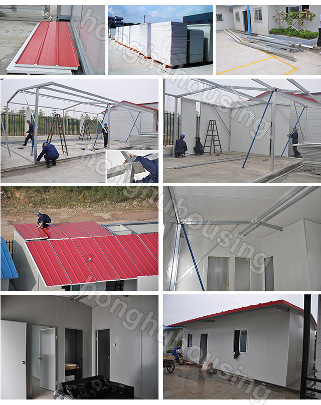Light Steel Prefabricated Home High Quality Slop Roof House