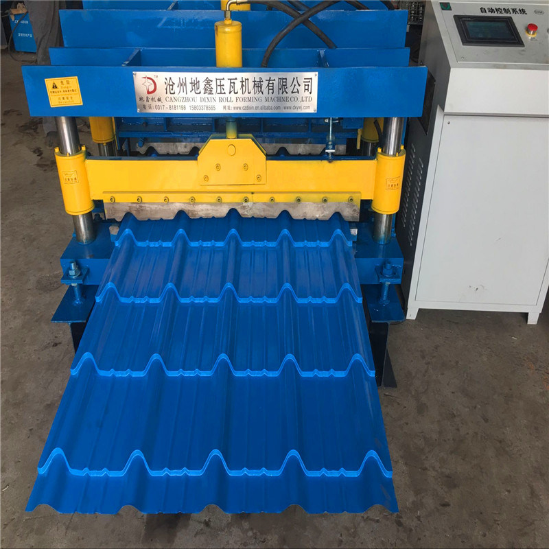 Dx Metal Glazed Tile Roof Panel Roll Forming Machine