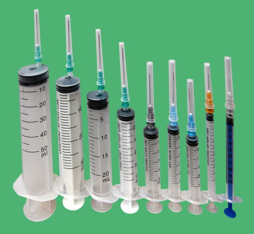Disposable Syringe 10cc or 5cc 3 Part