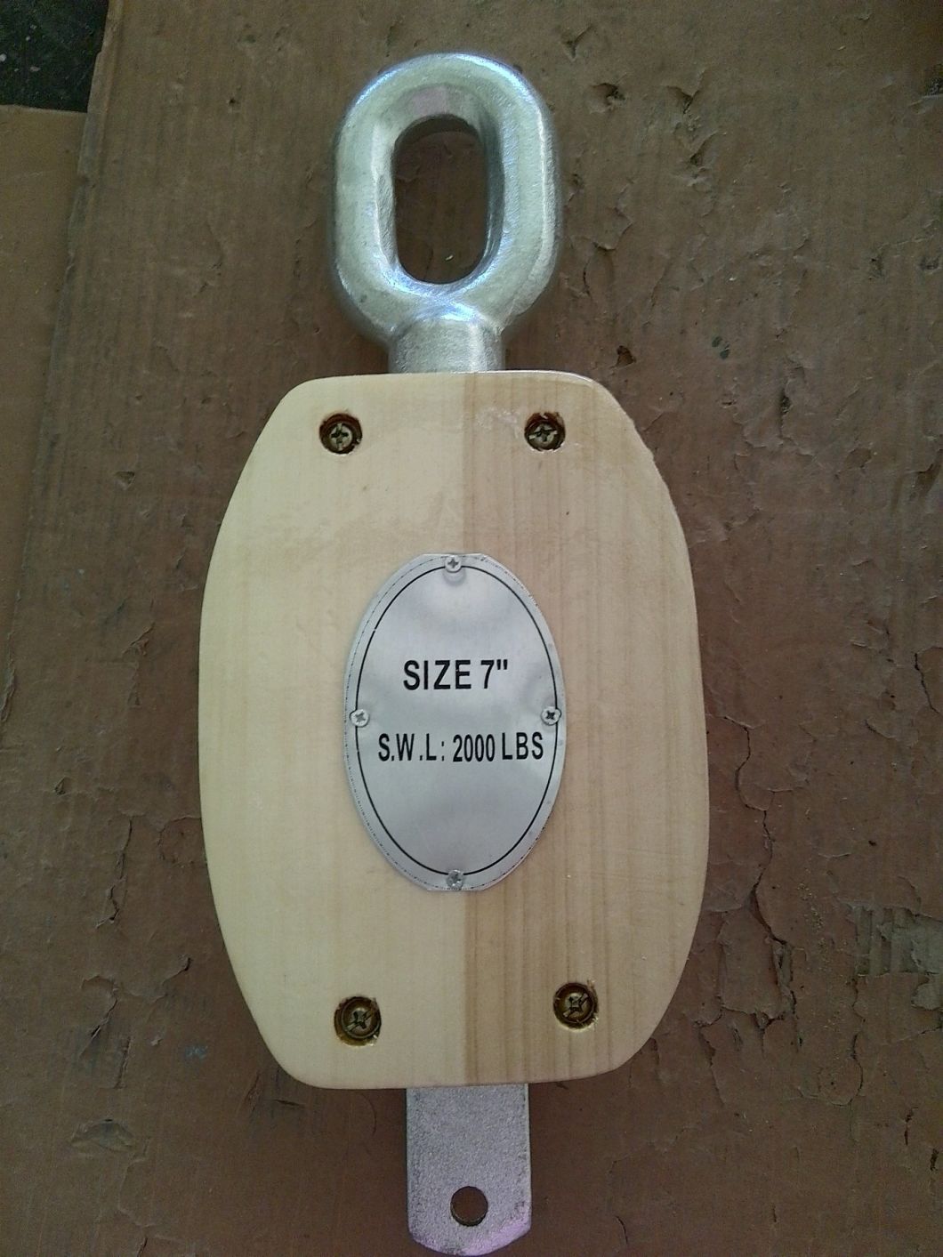 Wooden Pulley with Single/Double Sheave for Manila Rope