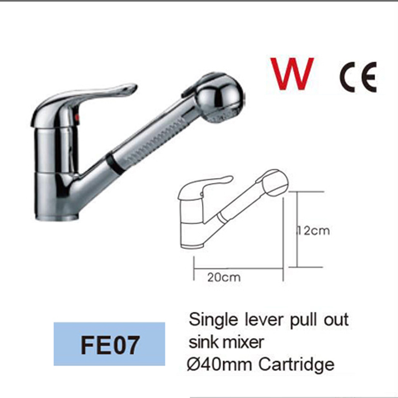 Watermark Chrome Plated Pull out Spray Water Faucet (FE07)